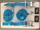 Kit composto da 2 cinghie fissaggio a cricchetto omologate e certificate